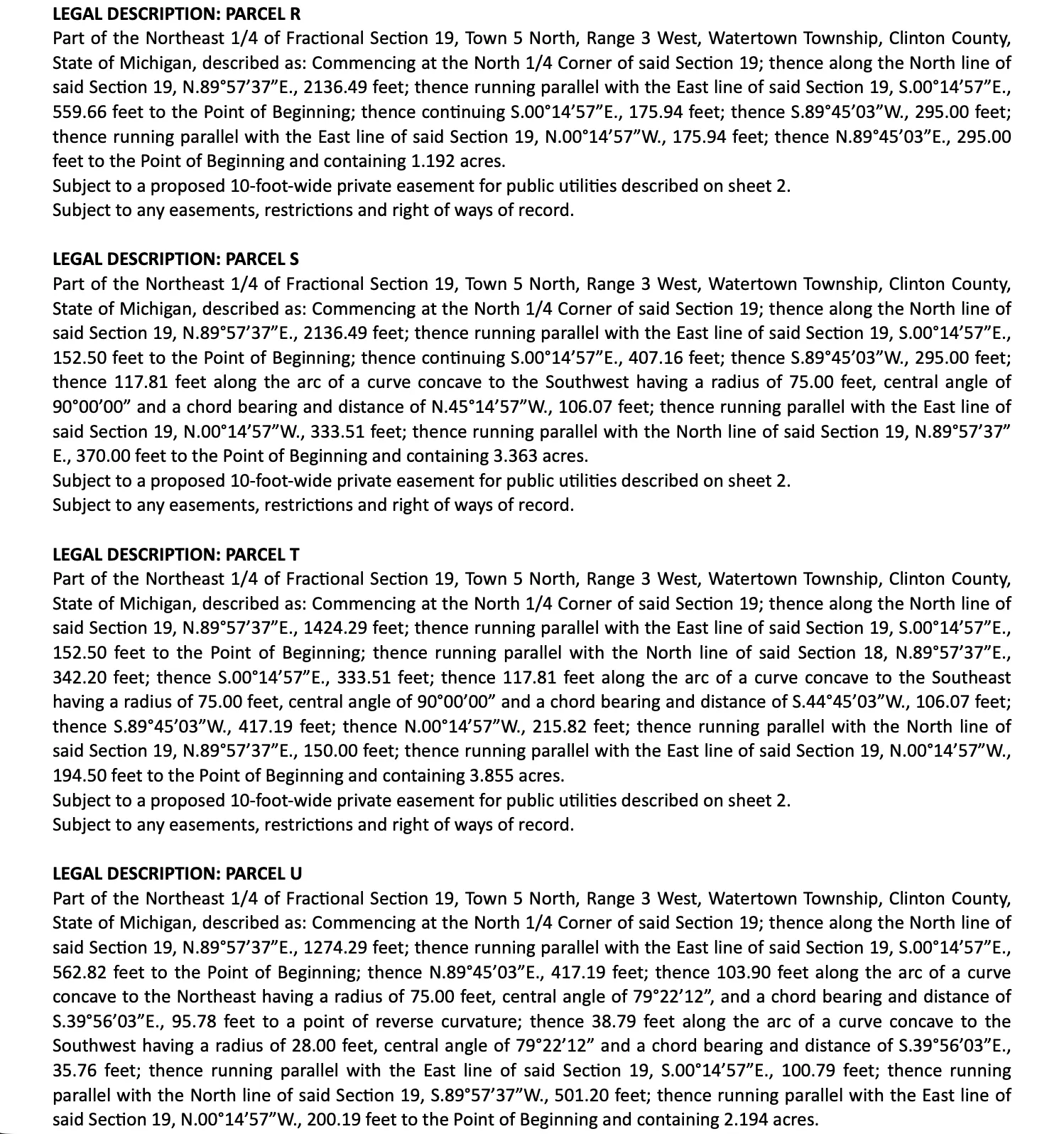 Clinton County Project Deed