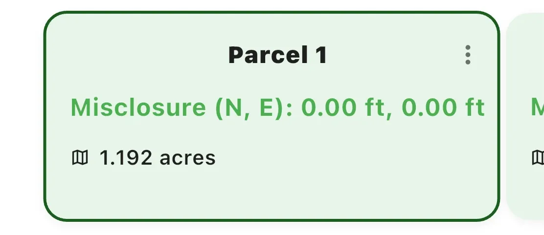 EZBounds extracting data and showing misclosure status